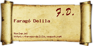Faragó Delila névjegykártya